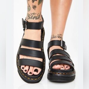 Dr. Martens Black Vegan Blaire Sandals
